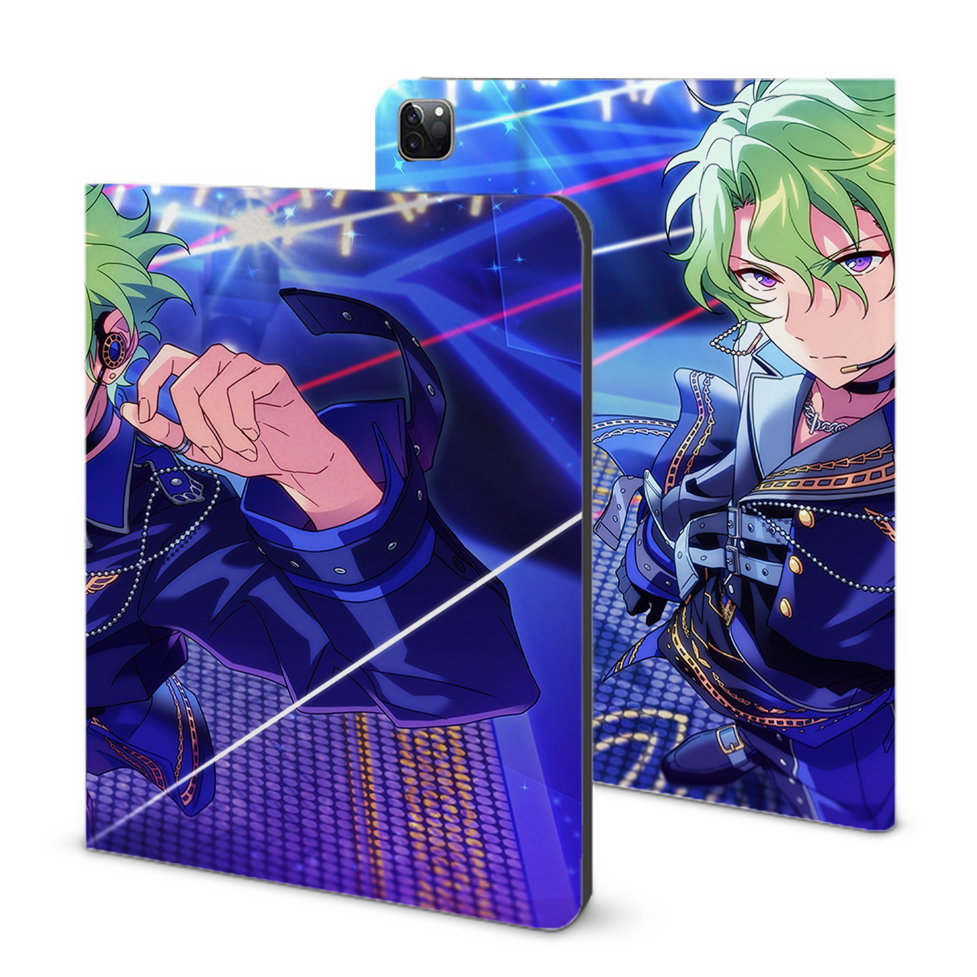 （画像用） あんさんぶるスターズ! Ensemble Stars IPad ケース ブック型 PUレザー TPU 耐衝撃 軽量 薄型 ペン収納なし 全面保護 IPad 各モデル対応